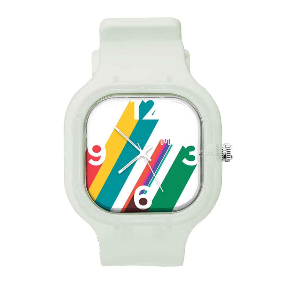 Orologio Avantgardia Vee – Quadrante Iridescente A Colori, Cassa Acciaio, Cinturino Milanese, Design Paul Heimbach
